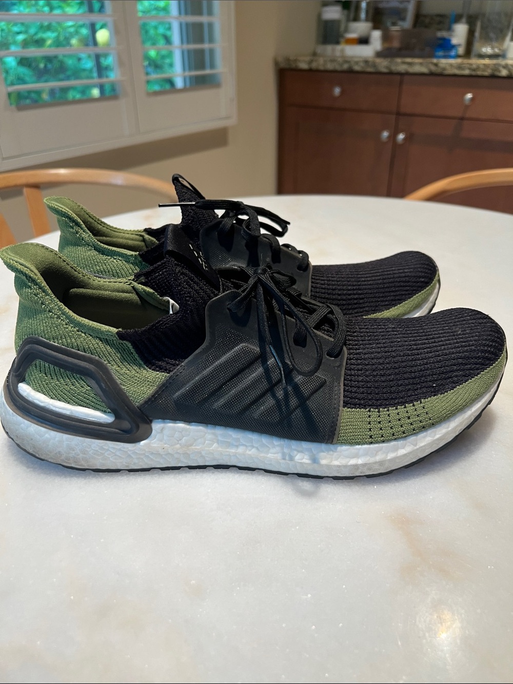 adidas Men’s Black & Green Ultraboost Sneakers